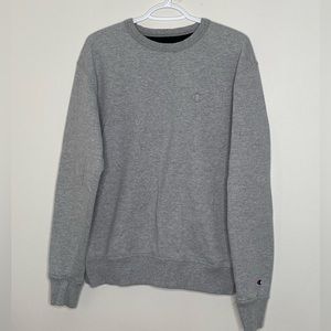 Grey Mens Champions Crewneck Sweater